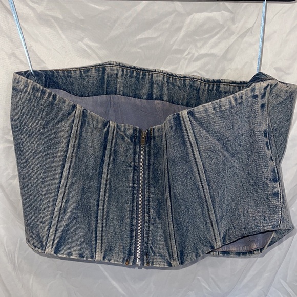 Tenshoppe Denim tube top - Picture 4 of 6